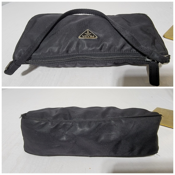 PRADA Tessuto Pochette Accessory Shoulder Bag Black - Picture 11 of 15